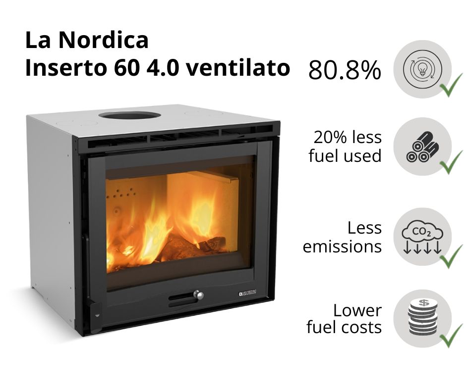 Italian wood burning fireplace